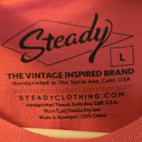 Steady Vibrant Pink Graphic Tee - Picture 2 of 4